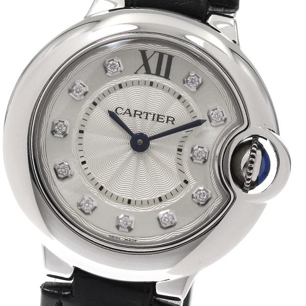 カルティエ CARTIER W4BB0008 バロンブルーSM 11Pダイヤ クォーツ レディース _950232 Cartier（カルティエ） CARTIER W4BB0008 バロンブルーSM 11Pダイヤ