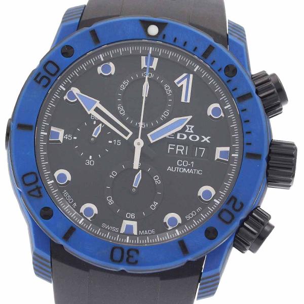 エドックス EDOX 01125-CLNBUN-NINBU クロノオフショア1 カーボン クロノグラフ 自動巻き メンズ 良品 保証書付き_953626 EDOX（エドックス） EDOX 01125-CLNBUN-NINBU クロノオフショア1