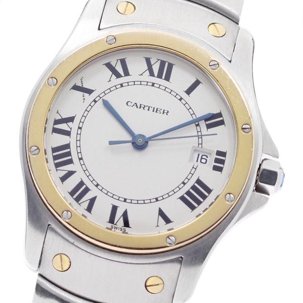 カルティエ CARTIER W20037R3 サントスロンド MM デイト クォーツ ボーイズ _954696 Cartier（カルティエ） CARTIER W20037R3 サントスロンド MM デイト