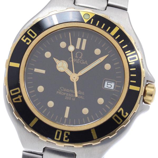 ベルト訳あり オメガ OMEGA シーマスター200 YGベゼル クォーツ メンズ _955610 OMEGA（オメガ） ベルト訳あり シーマスター200 YGベゼル クォーツ