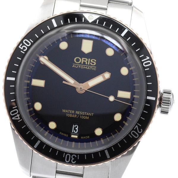オリス ORIS 01 733 7707 4354-07 8 20 18 ダイバーズ65 デイト 自動巻き メンズ 良品 箱・保証書付き_956958