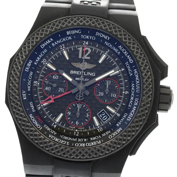 ブライトリング BREITLING NB0434E5/BE94 ベントレーGMT B04 S カーボンボディ GMT 自動巻き メンズ 極美品 箱・保証書付き_958087 ブライトリング（BREITLING） BREITLING NB0434E5/BE94 ベントレーGMT