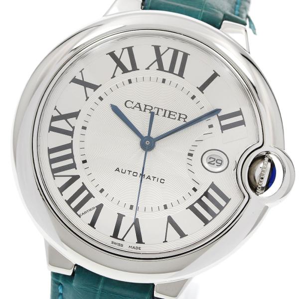 カルティエ CARTIER W69016Z4 バロンブルー 42ｍｍ デイト 自動巻き メンズ 保証書付き_958706 Cartier（カルティエ） CARTIER W69016Z4 バロンブルー 42mm デイト