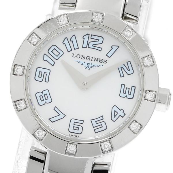 ロンジン LONGINES L5.174.0 ドルチェビータ 12Pダイヤ クォーツ レディース 保証書付き_959613