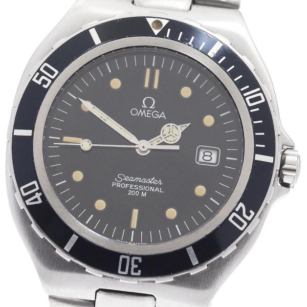オメガ OMEGA シーマスター200ｍ ラージサイズ デイト クォーツ メンズ _961214