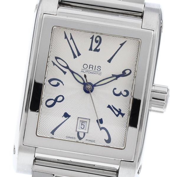 オリス ORIS 7526 レクタンギュラー デイト 自動巻き ボーイズ _962304
