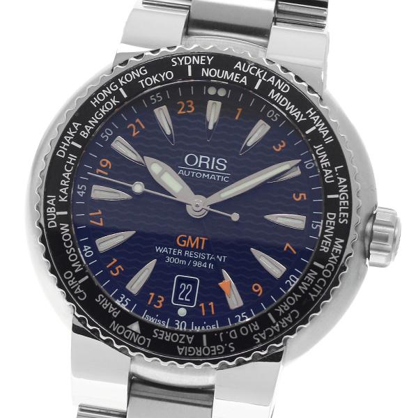 オリス ORIS 7608 ダイバーズ デイト GMT 自動巻き メンズ _970416