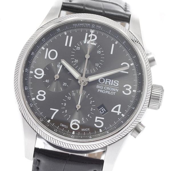 オリス ORIS 7699 ビッグクラウン プロパイロット デイト 自動巻き メンズ 保証書付き_976309