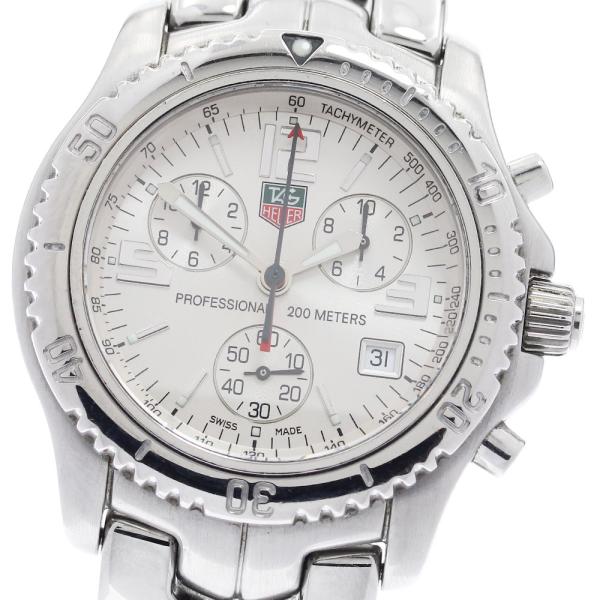 タグホイヤー TAG HEUER CT1112 リンク クロノグラフ クォーツ メンズ 保証書付き_978547