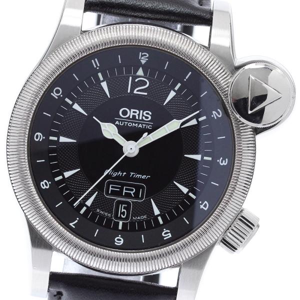 オリス ORIS 7568 フライトタイマー デイデイト 自動巻き メンズ _979369