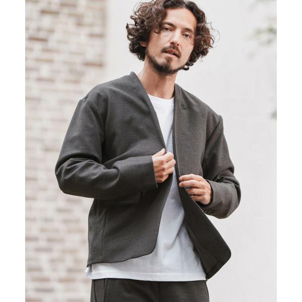 1minute1second ノーカラージャケット(1M25A090) 1minute 1second（ワンミニットワンセカンド） collarless jacket with