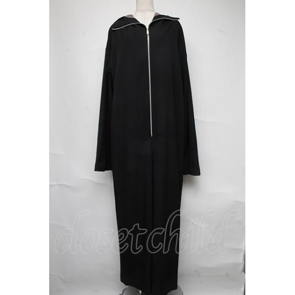 alice auaa / フード付きオールインワン 2 黒 S-25-06-20-024-AA-PA-AS