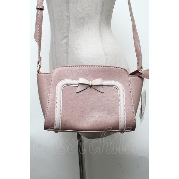 SALE】m petit by misako / AMリボンヨコショルダーバッグ ピンク S-25