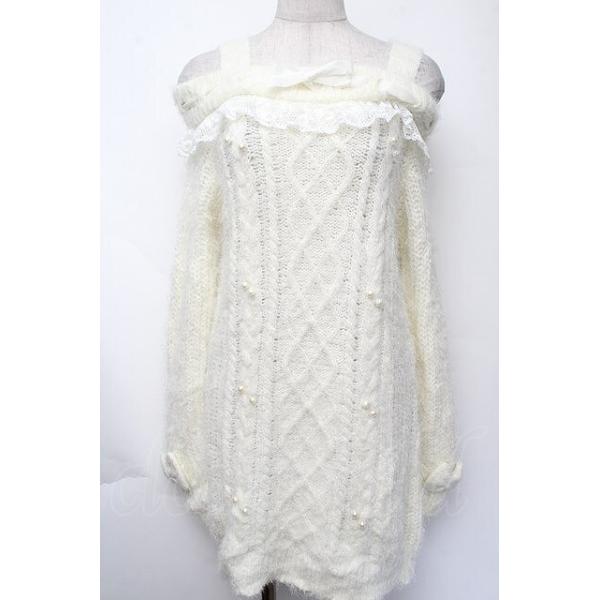 LIZ LISA / 肩開きニットチュニック オフ S-25-11-24-015-LO-OP-AS-ZS