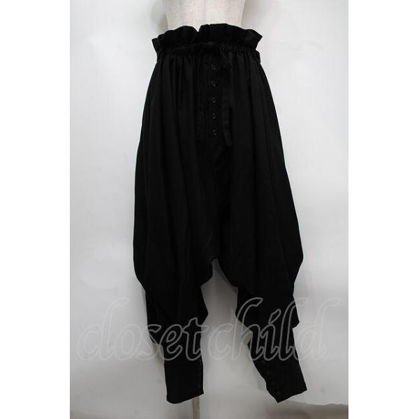 ✨美品 alice auaa サルエルパンツ モード ドローコード シワ加工 3 ✨美品 alice auaa サルエルパンツ モード ドローコード シワ加工 3