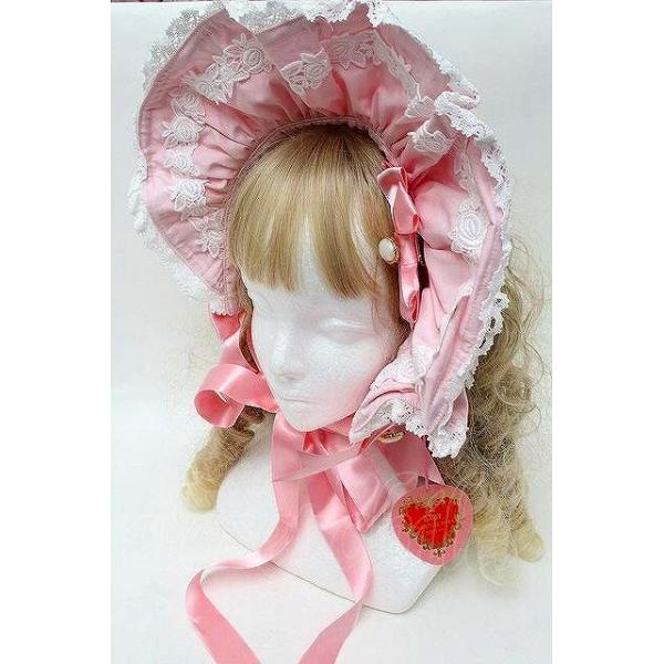 BABY,THE STARS SHINE BRIGHT / Rose Lace Rococoボンネット ピンク S
