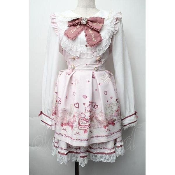【早い者勝ち】LIZLISA ManyHeartsAfternoontea柄 LIZ LISA / Many Hearts Afternoontea柄セットアップ 0 ピンク S-25-11