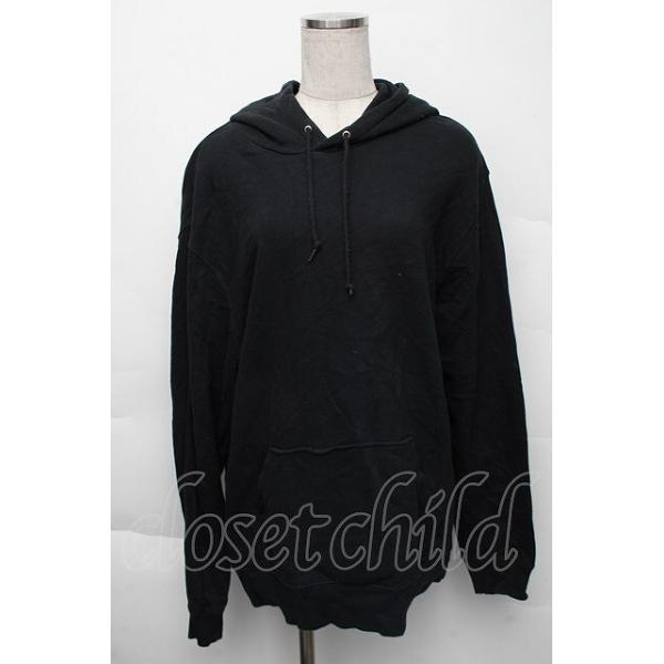 NieR CLOTHING / プリントプルパーカー  黒 S-25-12-07-038-PU-TO-HR-ZT667