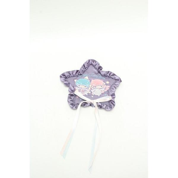 PINK HOUSE / Little Twin Stars×PINK HOUSE 刺しゅう入り星形ワッペンブローチ パープル S-26-03-01-001-LO-ZA-HR-ZS