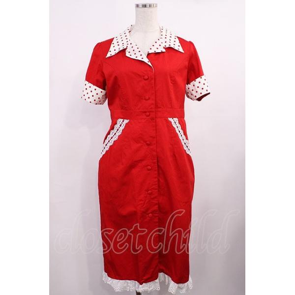 Angelic Pretty / MilkshakeワンピースSet Free レッド H-25-09-26
