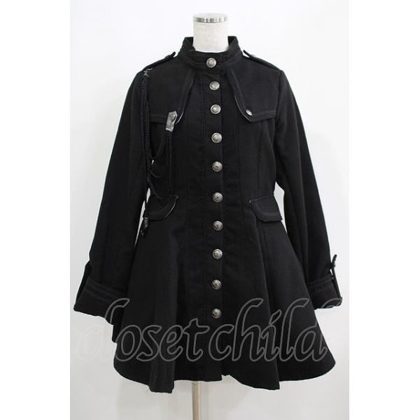 最終値下げ！【OZZ ONESTE】美品 希少デザイン中綿入りロングコート 黒 最終値下げ！【OZZ ONESTE】美品 希少デザイン中綿入りロングコート 黒