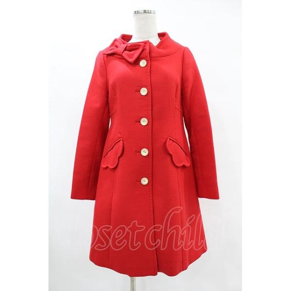 Emily Temple cute / スタンドカラーコート レッド H-25-07-12-1018-ET