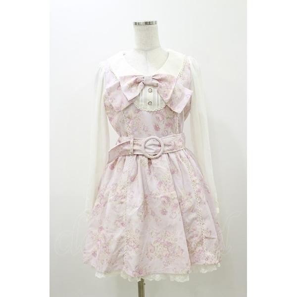 LIZ LISA / ローズブーケリボン付きワンピース Free ピンク H-25-11-05