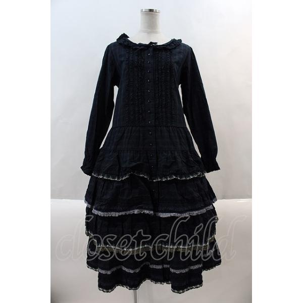 PINK HOUSE / タータンチェックパッチワークワンピース グリーン