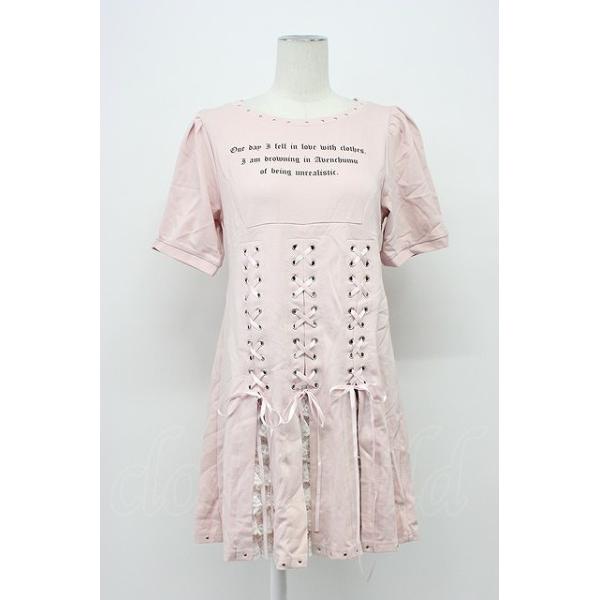 AVENCHUMU / Message corset one piece ピンク T-26-04-03-001-LO-OP
