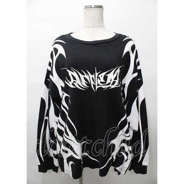 REFLEM / トライバルBIGロングTEE F ブラック Y-25-07-25-049-PU-TO-SZ