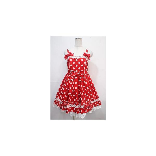 Angelic Pretty / ポルカドットジャンパースカート 赤 Y-25-04 Angelic Pretty / ポルカドットジャンパースカート 赤 Y-25-04