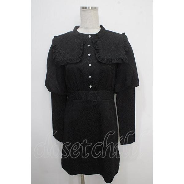SALE】Bubbles / セーラーカラークラシックジャガードワンピース F