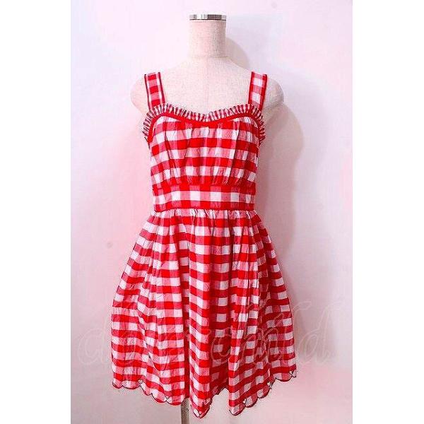 LIZLISAギンガムチェックワンピース LIZ LISA / ギンガムチェックワンピース 0 アカ Y-25-08-26-061