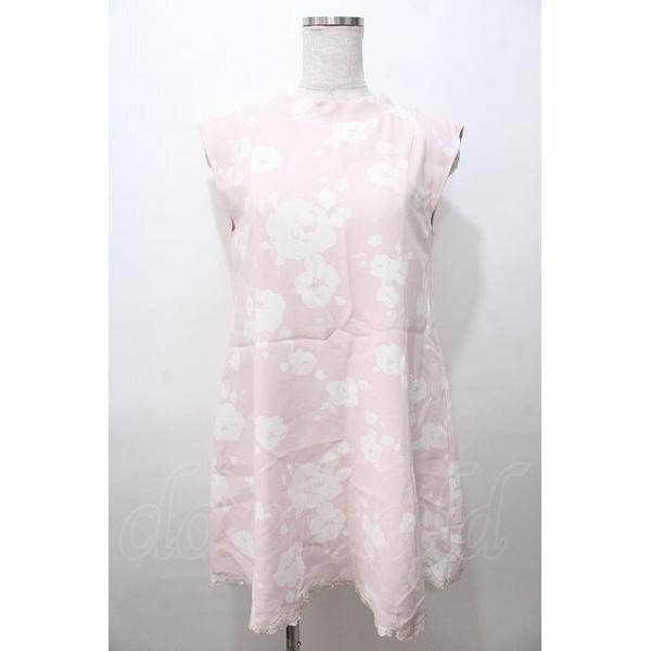 〖当時品〗LIZLISA 花柄 フラワープリント ノースリーブワンピース LIZ LISA / ぼかし花柄ノースリーブワンピース 0 ピンク Y-25-08-13