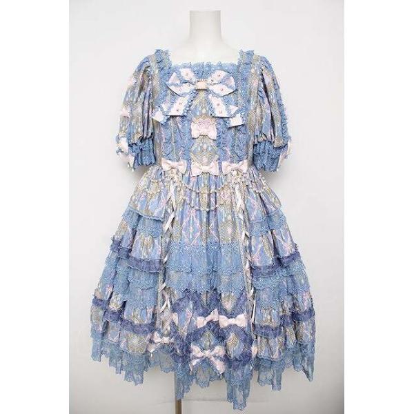 Angelic Pretty / Romantic Jewelry Dress ブルー Y-26-04-24-086-AP
