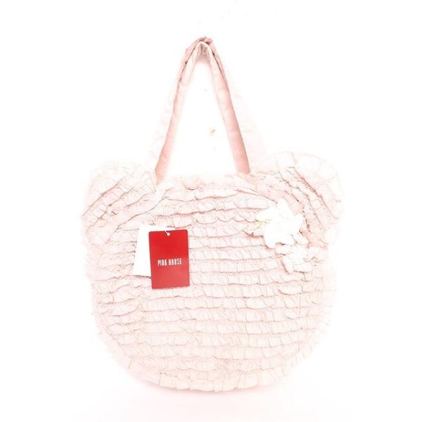 ピンクハウス　Teddyシルエットフリルバッグ　ピンク PINK HOUSE / Teddyシルエットフリルバッグ ピンク Y-25-12-18-004-LO