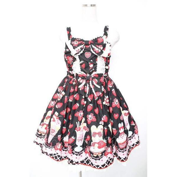 Angelic Pretty / Lyrical Bunny ParlorジャンパースカートSET 黒 Y-25