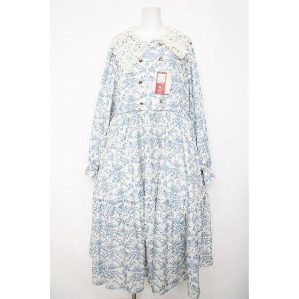 m petit by misako / AOKトワルドジュイワンピース 5L 淡薄橙 Y-26-03