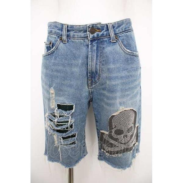 silent worth / スカリデニムハーフパンツ  ウォッシュ Y-26-08-22-127-PU-PA-SZ-ZT731