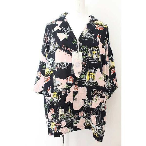 RNA／PINK MOTELロンドンスーベニアシャツ RNA / PINK MOTELロンドンスーベニアシャツ M ブラック（公式