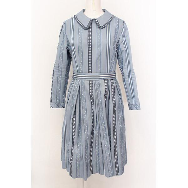 Jane Marple / Ribbon jacquard stripeのドミトリードレス M