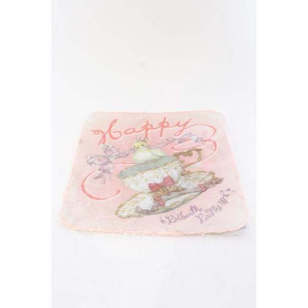 SALE】Enchantlic Enchantilly / タオルハンカチ Happy Bird柄 ピンク