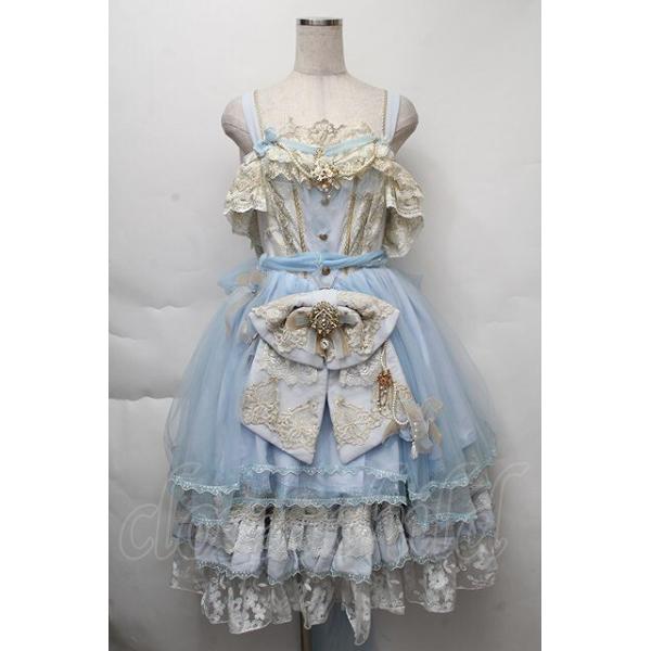 NINEODES / Spring In The Garden ジャンパースカートセット サックス