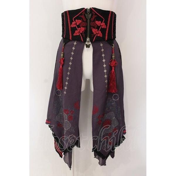 公*o様 ozz oneste スカート コルセットスカート Ozz oneste / 百鬼夜行コルセットスカート パープル系 O-25-05-13-060