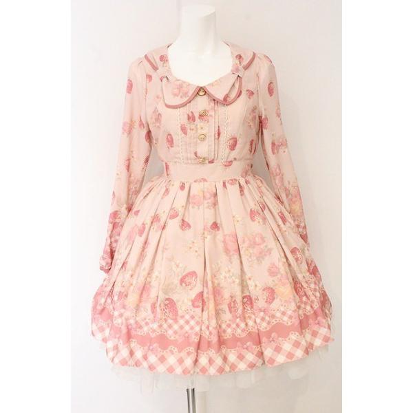 ☆リズリサ LIZLISA☆マイメロコラボ☆ストロベリーフラワーワンピース☆新品 LIZ LISA / LISA×マイメロディコラボ第5弾/メロメロストロベリー