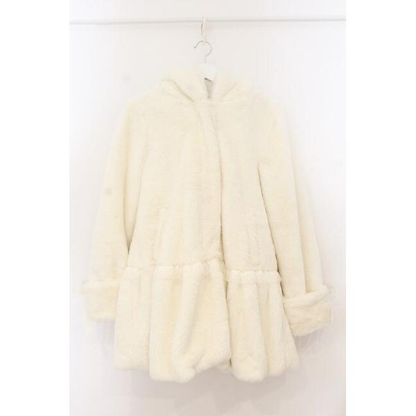 LIZ LISA / フード付きファーコート オフシロ O-26-01-22-017-LO-CO-IG