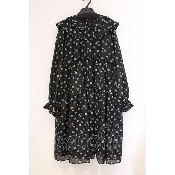 Candy Stripper / JACQUARD SAILOR ONE-PIECE ワンピース F ブラック