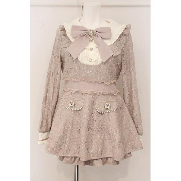 LIZ LISA / レースセットアップ ピンク O-26-05-02-037-LO-OP-IG-OS