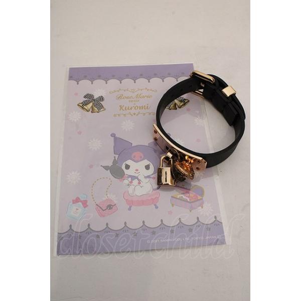 Rose Marie seoir / Sanrio Characters heart bijou Blaceret（ハートビジューブレスレット） クロミ クロ O-26-05-01-1032-LO-AC-IG-ZT487F004