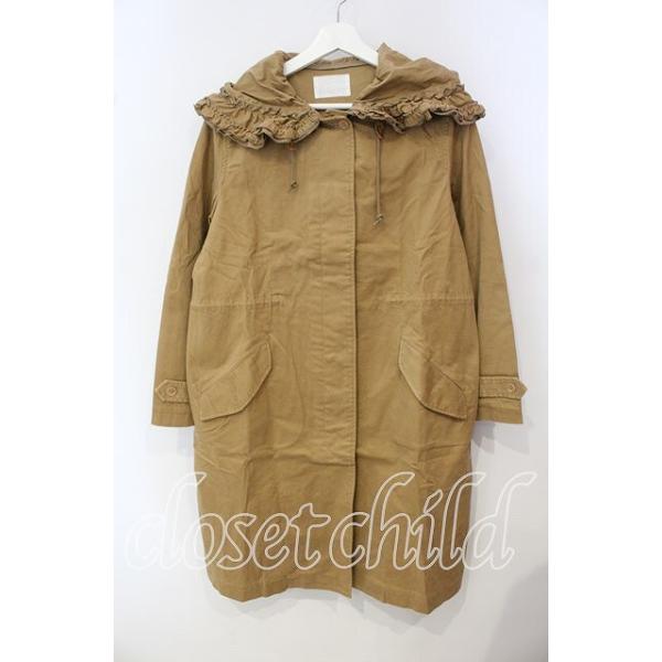 PINK HOUSE / フリルフードモッズコート ブラウン O-25-09-29-072-LO